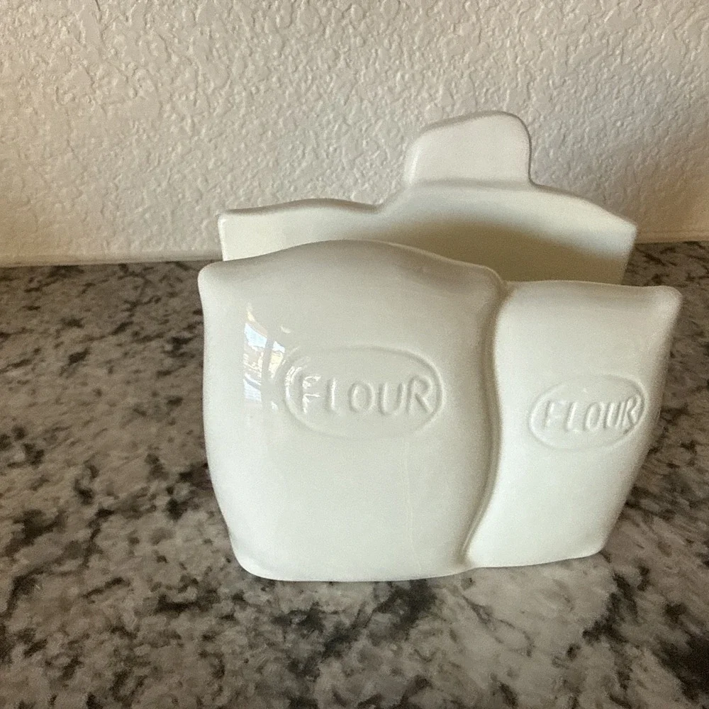 Vintage 1997 Pillsbury Doughboy Ceramic Set Holder,  Napkin Holder  *READ*